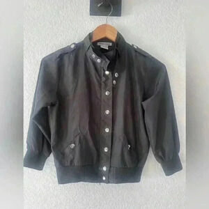 Evolution brand size small women’s waist length snap lightweight black coat